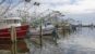 Biloxi Shrimp Boats sitting harbor